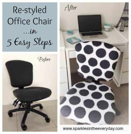 re-styled office chair in 5 easy steps