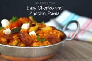 Easy Chorizo and Zucchini Paella!