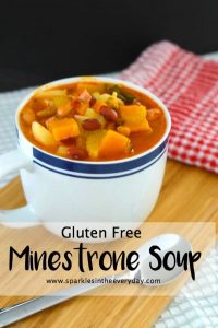 Gluten Free Minestrone Soup...easy, healthy and delicious