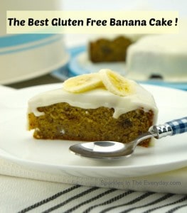 The Best Gluten Free Banana Cake