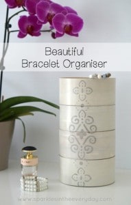 Repurposed Beautiful Bracelet Organiser
