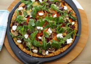 Rocket, Mozzarella and Goats Cheese Gluten Free Pizza Recipe!