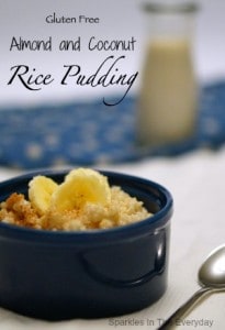 Gluten Free Almond and Coconut Rice Pudding