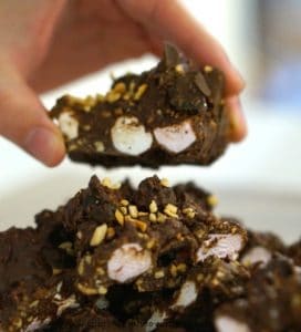 A delicious piece of gluten free rocky road!!