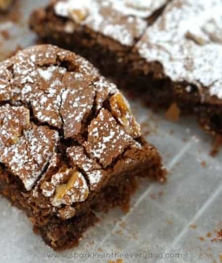 A slice of Easy Gluten Free Chocolate Brownies recipe