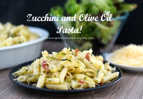 Zucchini and Olive Oil Pasta! GF