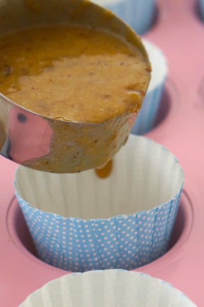 Pouring Sticky Date Pudding -Sticky Date Puddings with Caramel Sauce - Gluten Free