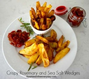 Crispy Rosemary and Sea Salt Wedges