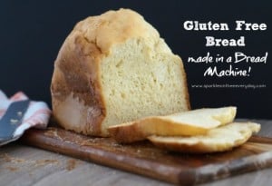 Fresh from the oven Gluten Free Bread in a Bread Machine
