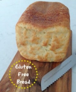 Gluten Free Bread made in a bread machine