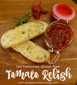 Old Fashioned, Gluten Free Tomato Relish