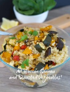 Gluten Free Moroccan Quinoa and Roasted Vegetables!!