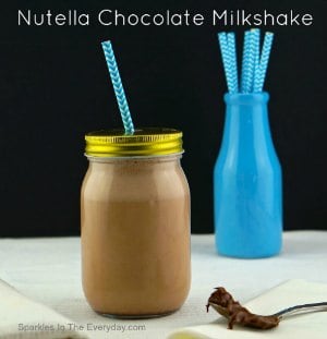 Nutella Chocolate Milkshake 300x