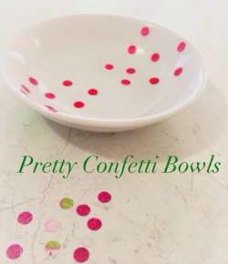 DIY Pretty Confetti Bowls