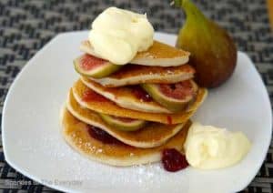 Gluten Free Fig and Plum Pancakes