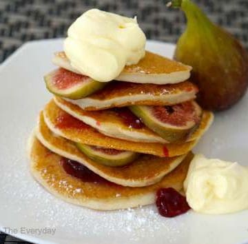 Gluten Free Fig and Plum Pancakes
