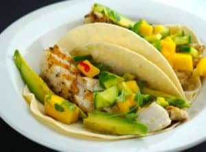 Gluten Free Fish Tacos with Mango Salsa