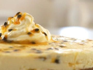 Passionfruit Swirl Cheesecake - No Bake and Glutenfree