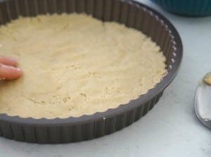 making base for gluten free chocolate tart