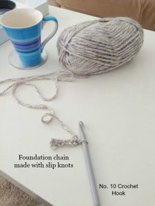 starting Easy DIY Crochet Blanket