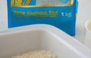 Glutinous Rice for Easy Thai Sticky Rice with Mango