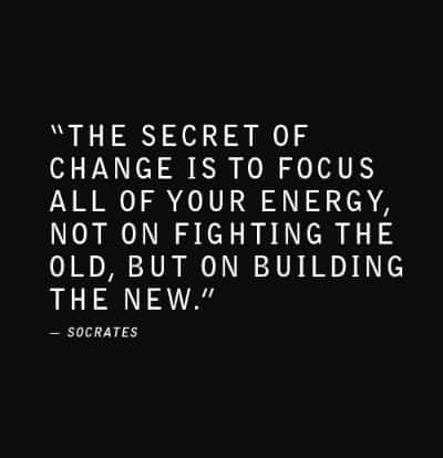 The secret of change...