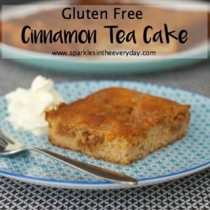 Easy Gluten Free Cinnamon Tea Cake...easy and delicious