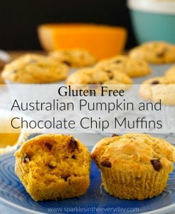 Gluten Free Australian Pumpkin and Chocolate Chip Muffins!