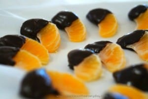 Chocolate Covered Mandarin - easy entertaining!