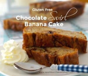 Gluten Free Chocolate Swirl Banana Cake