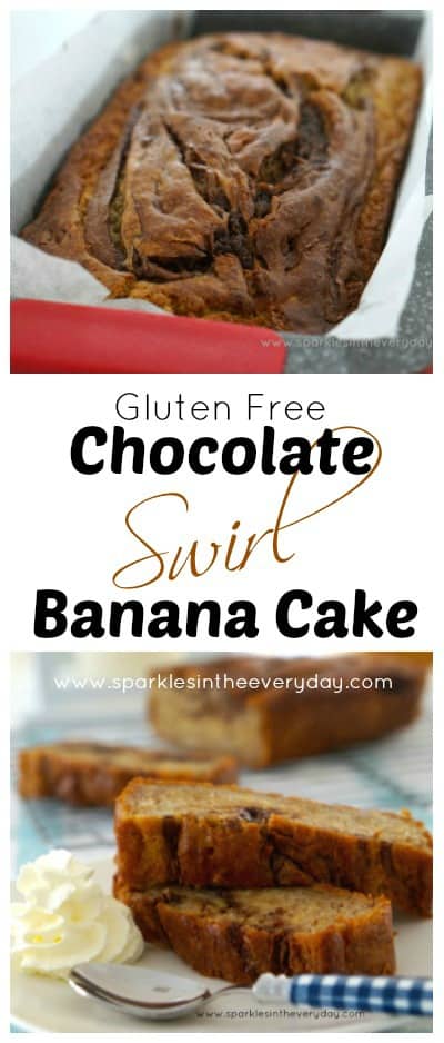 Gluten Free Chocolate Swirl Banana Cake Recipe