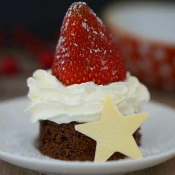 Gluten Free Santa Hats Dessert - Easy Gluten Free Christmas Treats