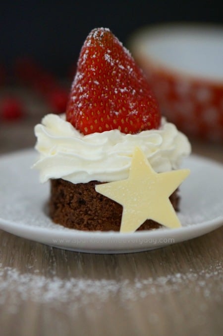Gluten Free Santa Hats Dessert - Easy Christmas Treats