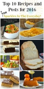 Top 10 Recipes and Posts from 2016 from Sparkles In The Everyday!
