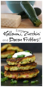 Easy Halloumi, Zucchini and Bacon Fritters recipe (Gluten Free too)