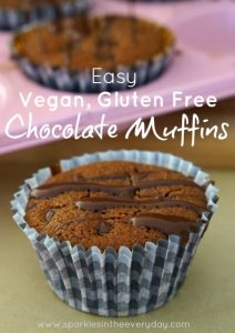 Easy Vegan, Gluten Free Chocolate Muffins!!