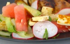 Fresh Haloumi, Raddish and Watermelon Salad!