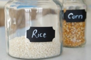 Glass Containers - Ways to eat healthier on a small budget