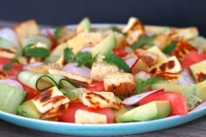 Haloumi, Raddish and Watermelon Salad recipe!