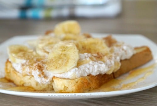 Healthy Breakfast Ricotta, Honey and Banana on gluten free Toast