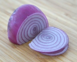 Red Onion for Crispy Hasselback Potatoes with Caramelised Onion recipe