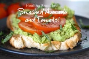Smashed Avocado and Tomato - Healthy Breakfast