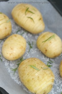 The tips to preparing Crispy Hasselback Potatoes with Caramelised Onion Recipe
