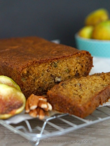 Gluten Free Fresh Fig and Pecan Loaf recipe! 