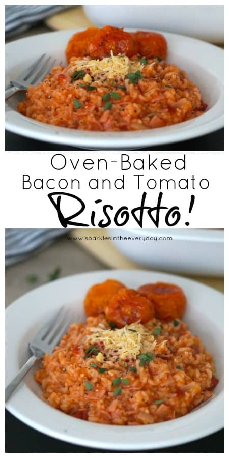 Easy Oven-Baked Bacon and Tomato Risotto! (GF)