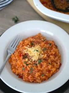 Easy Oven Baked Bacon and Tomato Risotto (GF)