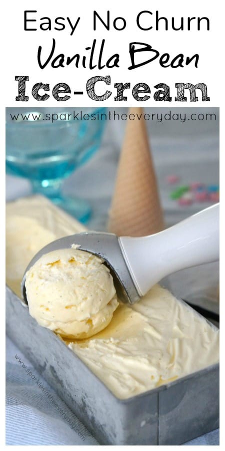 How to make Easy, No Churn, Vanilla Bean Ice-Cream! only 3 ingredients!