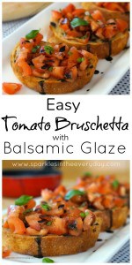 How to make Easy Tomato Bruschetta with Balsamic Glaze!!