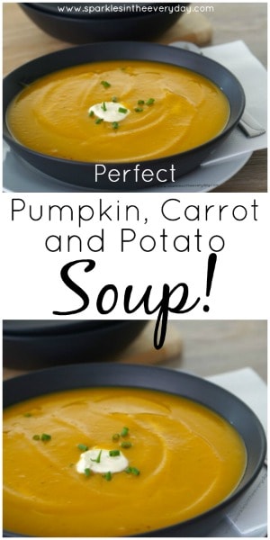 Perfect Pumpkin, Carrot and Potato Soup Recipe! (GF)