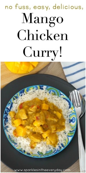 no fuss, easy, delicious Mango Chicken Curry!